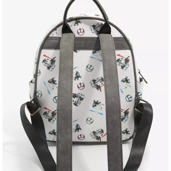 Disney Her Universe Star Wars Rey & Kylo Lightsaber Mini Backpack NWT - Picture 3 of 4